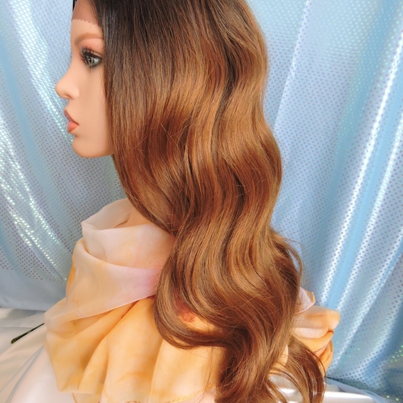 Divalicious Body Wave Lace Front Wig Brown Ombre main image 5